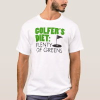 Un montón de la dieta del golfista de verdes