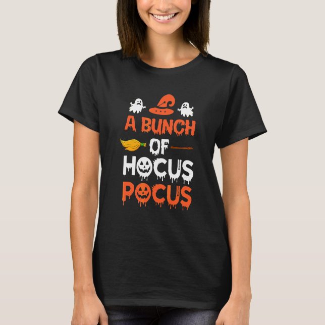 Camiseta Un montón de truco y trato de Halloween (Anverso)
