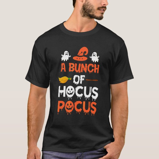 Camiseta Un montón de trucos de Halloween (Anverso)