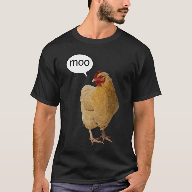 Camiseta Un moo que dice pollo (Anverso)