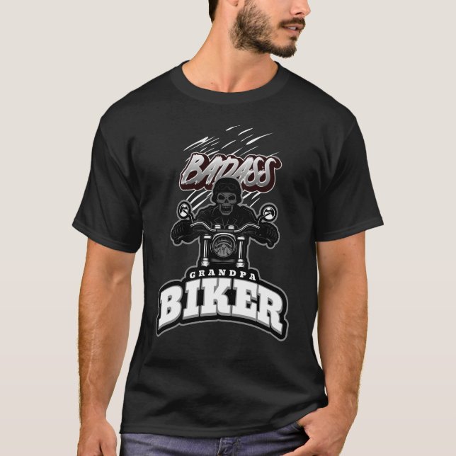 Camiseta Un motociclista gracioso (Anverso)