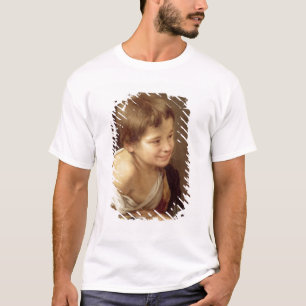 Camiseta Un muchacho campesino que se inclina en un