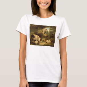 Camiseta Un muchacho que mira en una pocilga de cerdo, 1794