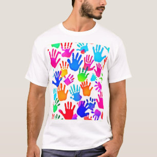 Camiseta Un mundo de manos en color