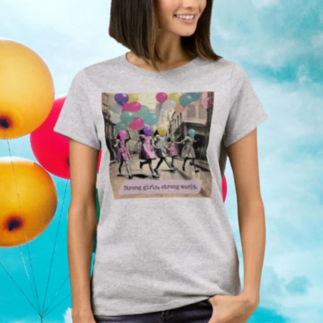 Camiseta Un mundo fuerte para los Chicas (Subido por el creador)