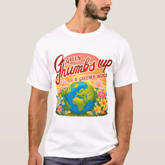 Camiseta Un mundo más verde en primer plano