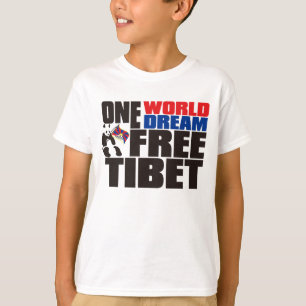 CAMISETA UN MUNDO UN SOÑAR TIBET LIBRE