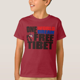 CAMISETA UN MUNDO UNO TÍBET LIBRE IDEAL