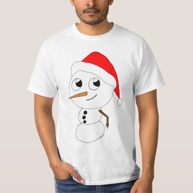 Camiseta un muñeco de nieve chibi    (Anverso)