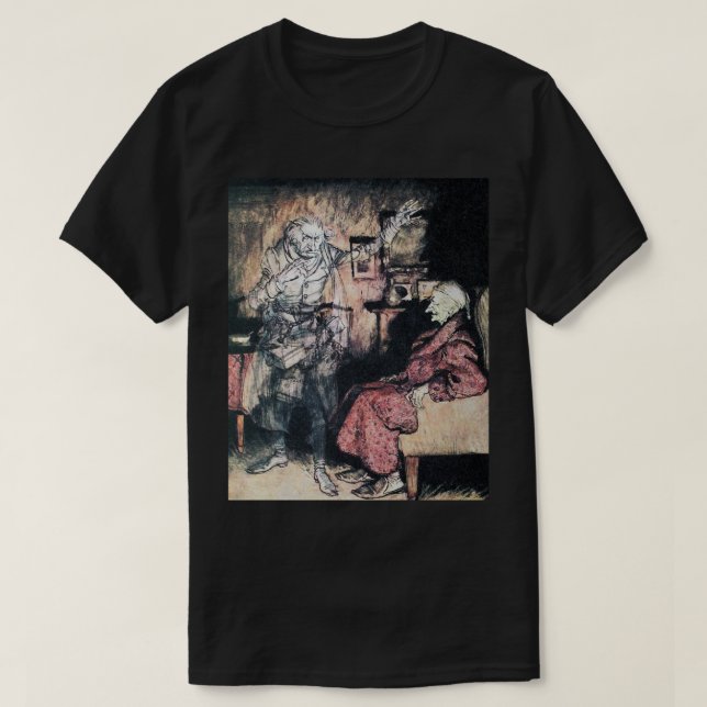 Camiseta Un Navidad Carol - Arthur Rackham (Diseño del anverso)
