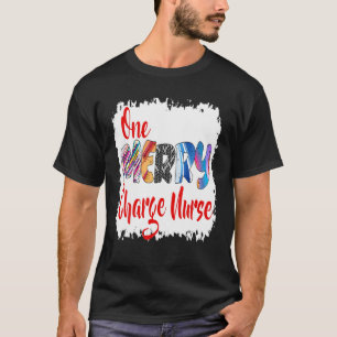 Camiseta Un Navidad de enfermería con cargo de merry