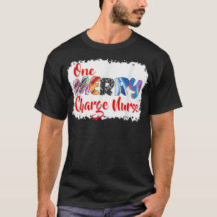 Camiseta Un Navidad de enfermería con cargo de merry