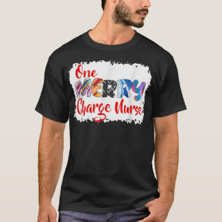 Camiseta Un Navidad de enfermería con cargo de merry