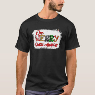 Camiseta Un Navidad de un asistente dental de moras Pajama