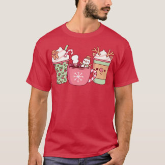 Camiseta Un Navidad lindo bebe café con pan de jengibre y n