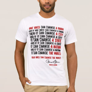 Camiseta UN nbckgrnd de VOICE-BARACK OBAMA
