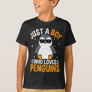 Camiseta Un Niño Ama Pingüinos Fauna Animal Polar