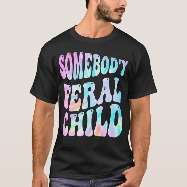 Camiseta Un niño gracioso de alguien, Groovy Tye (en Ba (Anverso)