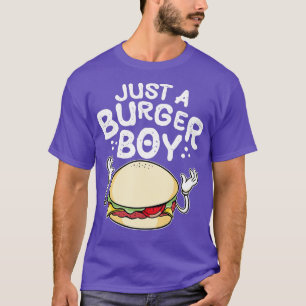 Camiseta Un niño hamburgués y hamburguesa de queso