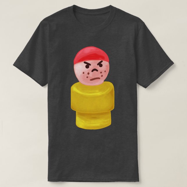 Camiseta Un niño pequeño y malhumorado (Diseño del anverso)