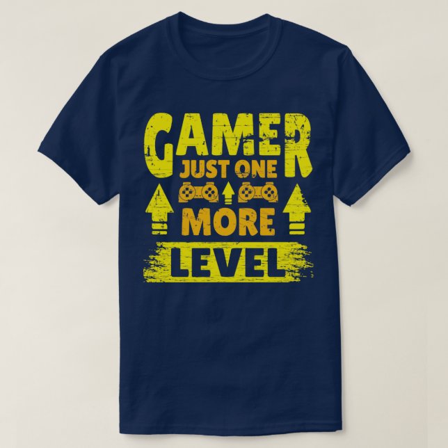 Camiseta Un nivel más de jugador (Diseño del anverso)