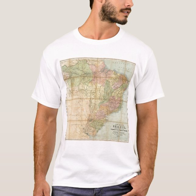 Camiseta Un nuevo mapa del Brasil (Anverso)