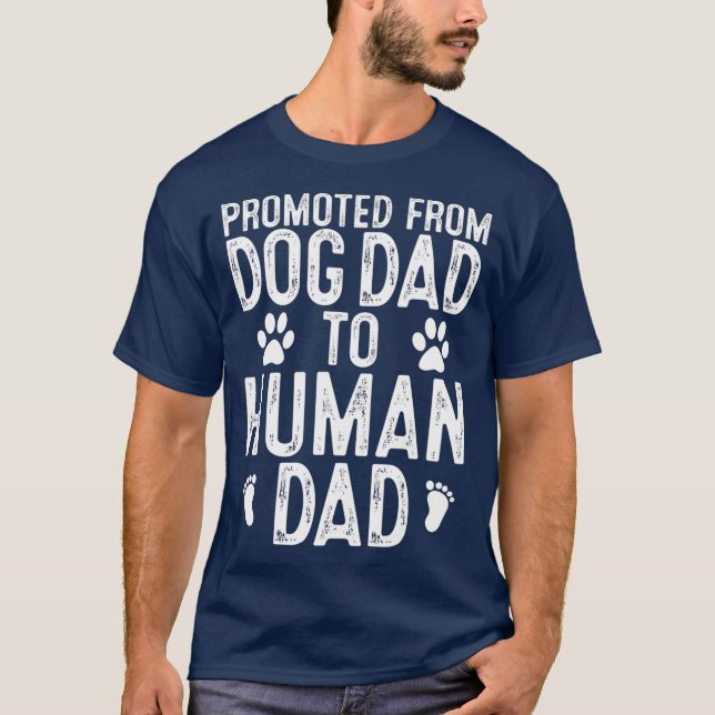 Camiseta Un nuevo padre gracioso que fue promovido de papá  (Anverso)