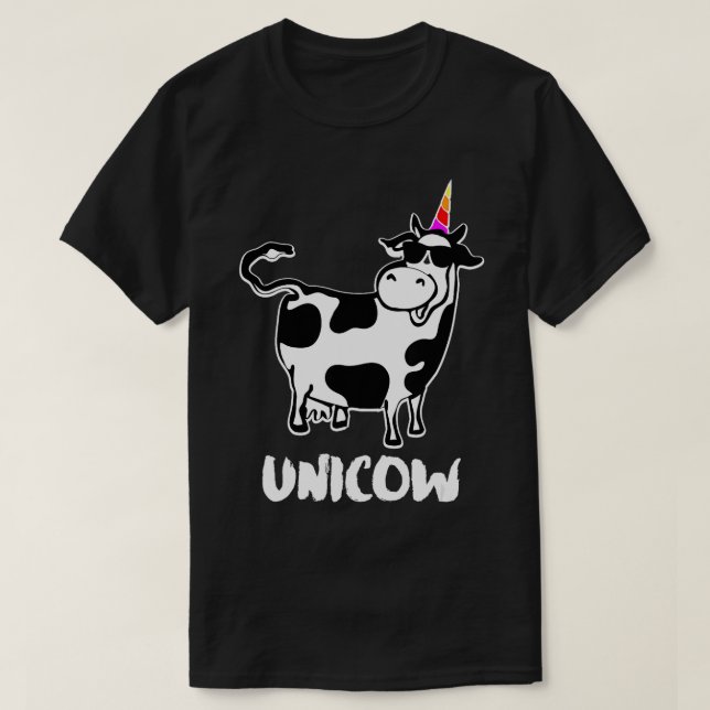 Camiseta Un obsequio a un granjero de vacas lecheras de uni (Diseño del anverso)