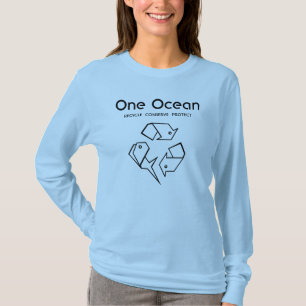 Camiseta Un océano: Reciclar, conservar y proteger