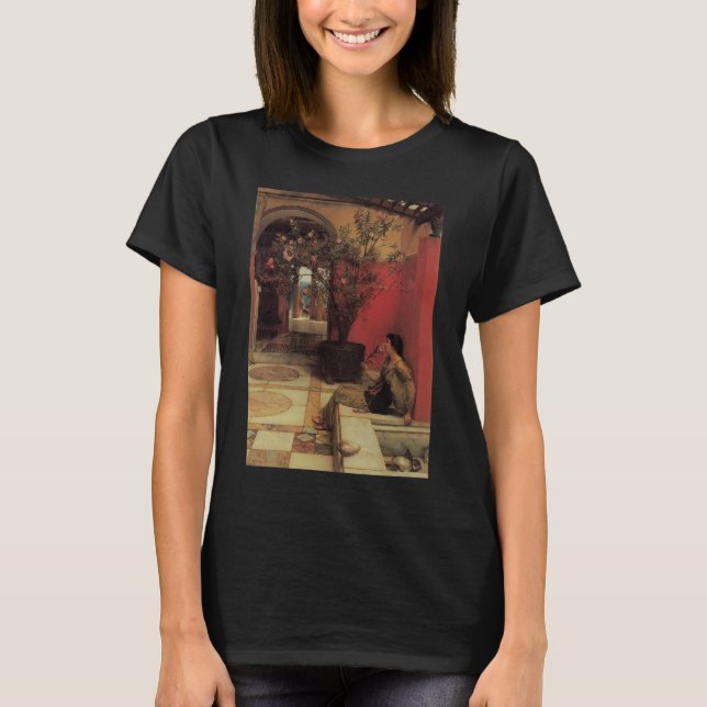 Camiseta Un óletro de Alma Tadema, flores de época (Anverso)