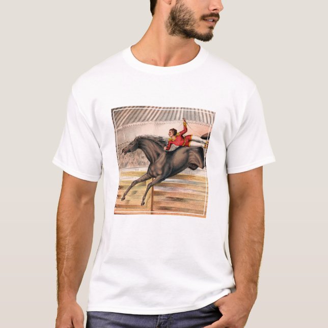 Camiseta Un Operador De Circo Montando Un Caballo De Bóveda (Anverso)