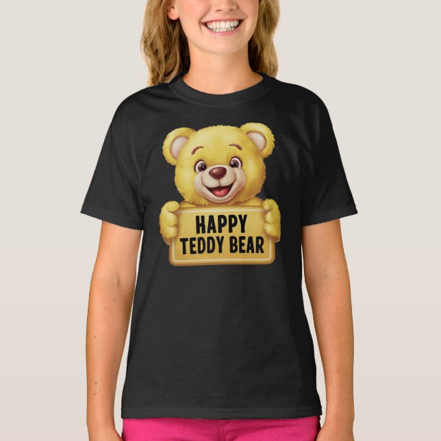Camiseta Un Oso De Teddy Feliz Y Riéndose (Anverso)