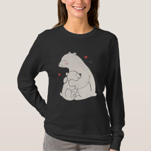 Camiseta Un oso polar con bebé