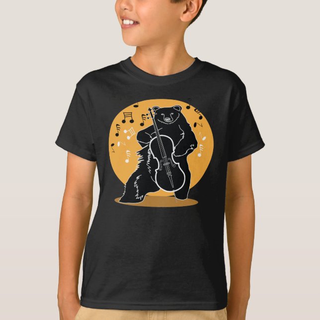 Camiseta Un oso y Cello (Anverso)