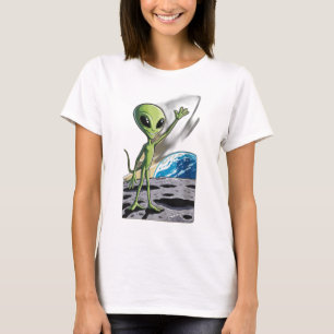Camiseta Un OVNI secuestrando una vaca