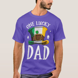 Camiseta Un padre afortunado bandera de Irlanda de San Patr