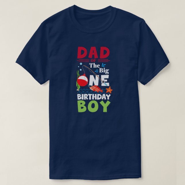 Camiseta Un padre del gran niño de un cumpleaños (Diseño del anverso)