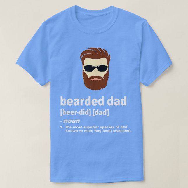 Camiseta Un Padre Divertido Con El Pelo Marrón O El Pelo Os (Diseño del anverso)