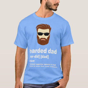 Camiseta Un Padre Divertido Con El Pelo Marrón O El Pelo Os