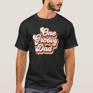Camiseta Un padre groovy retro papi hippie cumpleaños 70 Gr