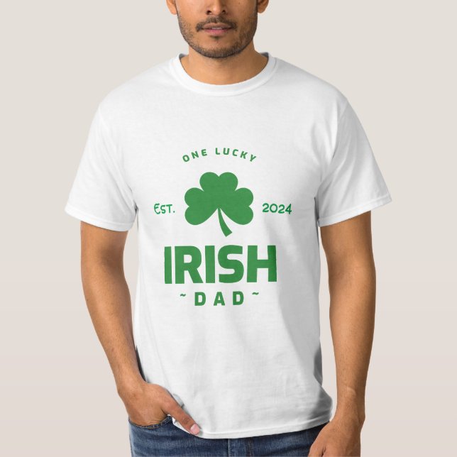 Camiseta Un padre irlandés afortunado (Anverso)
