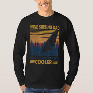 Camiseta Un Padre Vintage De Windsurf Como Un Padre Regular