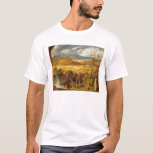 Camiseta Un paisaje de la montaña, c.1825-35 (aceite a