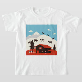 Camiseta Un paisaje en los Alpes