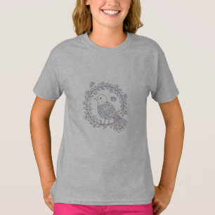 Camiseta Un pájaro entre los anillos de la marca de las flo