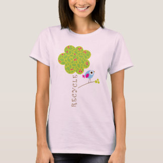 Camiseta Un pájaro pequeño me dijo que debía reciclar