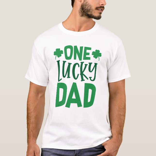 Camiseta Un papá afortunado (Anverso)
