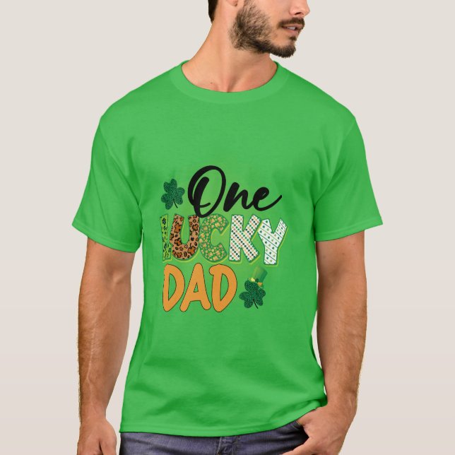 Camiseta Un papá afortunado (Anverso)