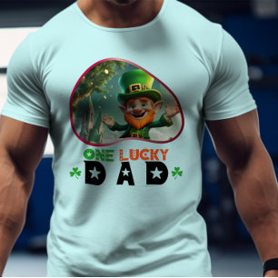 Camiseta Un papá afortunado - Suerte y risa irlandesas