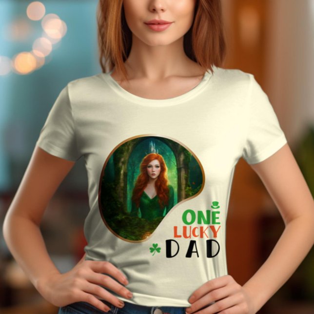 Camiseta Un papá afortunado - Un asunto de atuendo verde (Subido por el creador)
